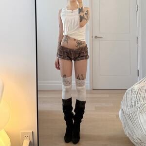 Japanese vintage white lace tank